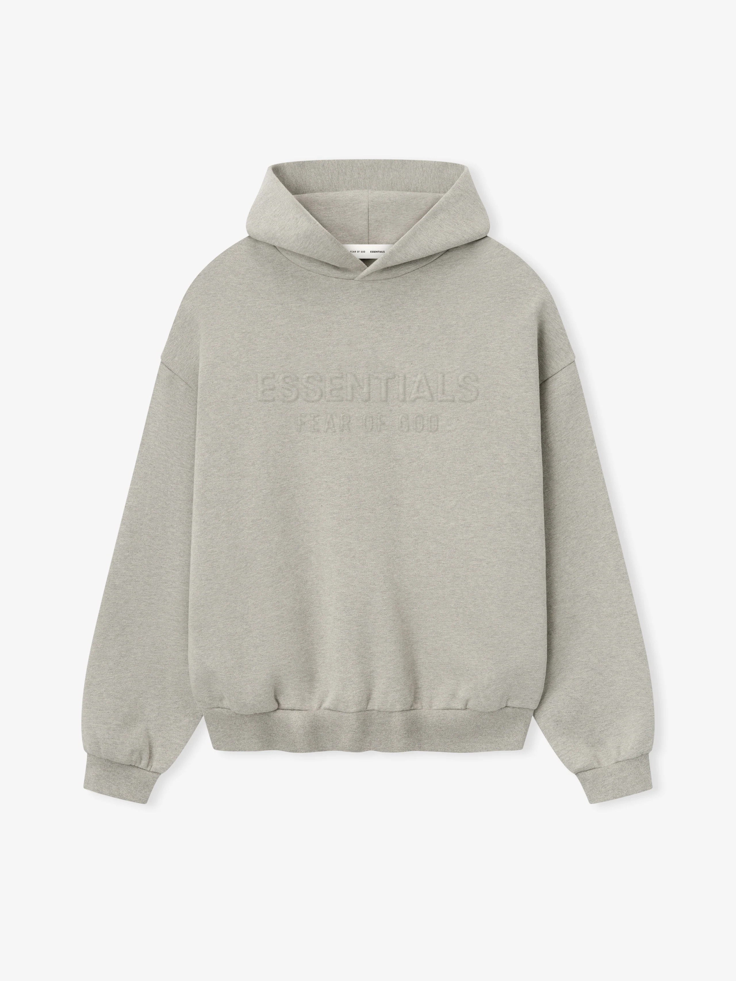 Embossed 90s Fit Fleece Hoodie